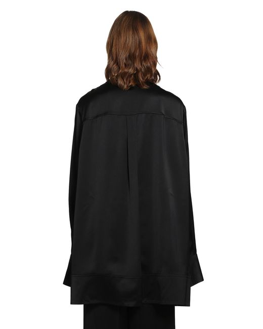 Totême  Black Soft Tuxedo Shirt