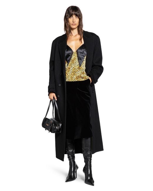 Versace Black Cheetah Allover Silk Slip Camisole