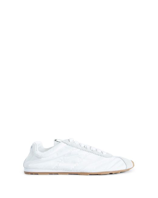 Miu Miu White Plume Sneakers