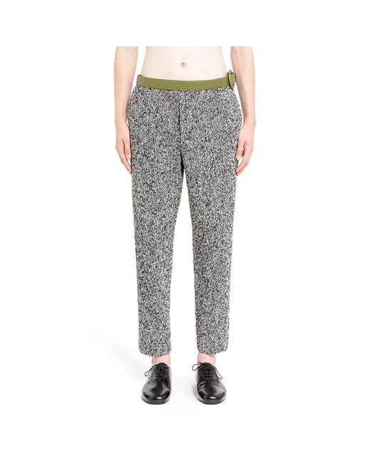 Prada Gray Wool Blend Pants for men