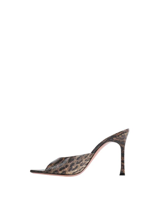 AMINA MUADDI Brown Alexa Leopard Print Mules