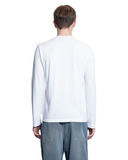 James Perse White Long Sleeve Crewneck T-Shirt