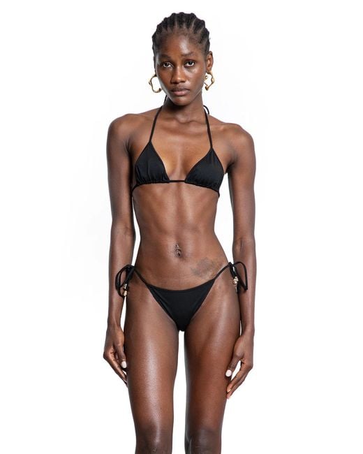 Gucci Black Sparkling Jersey Bikini
