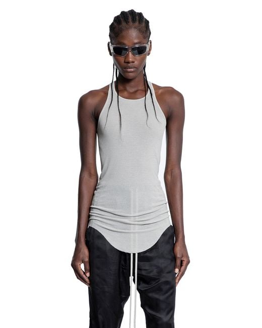 Rick Owens White Forever Basic Rib Tank