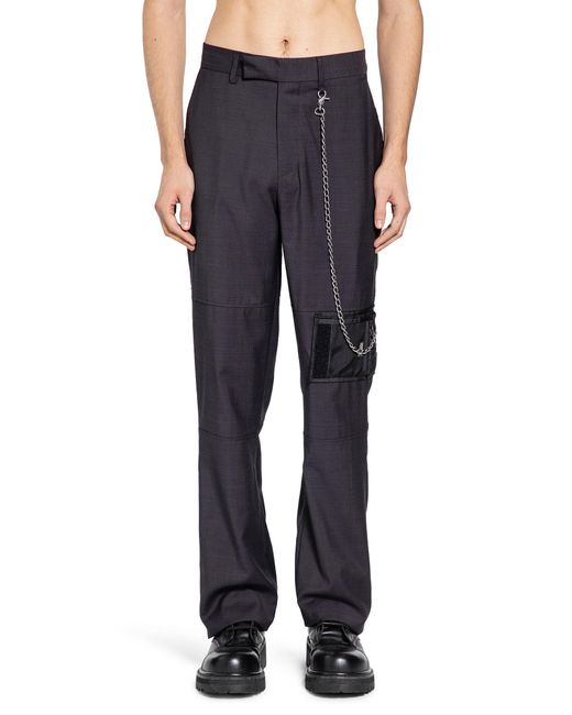 Martine Rose Blue Bootcut Wallet Trousers for men