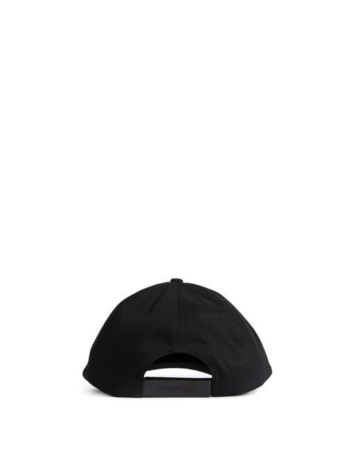 Moncler Black Baseball Cap for men