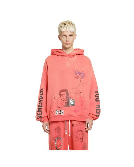 Paly Hollywood Pink Bella Mcgoldrick X Chelseay Hotel Hoodie for men