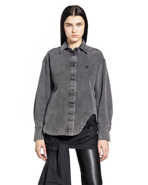 The Attico Gray Eliza Shirt