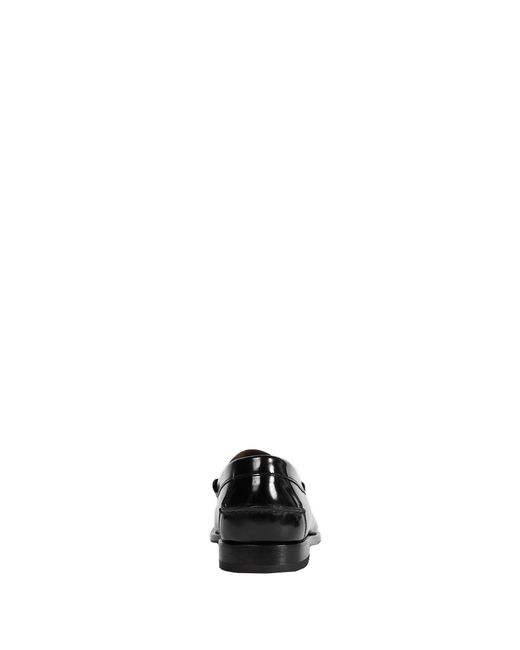 Prada Black Brushed Leather Loafers for men