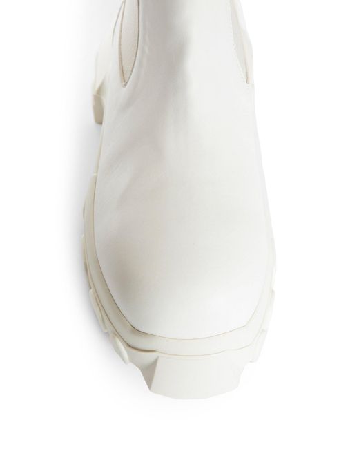Rick Owens White Boots for men