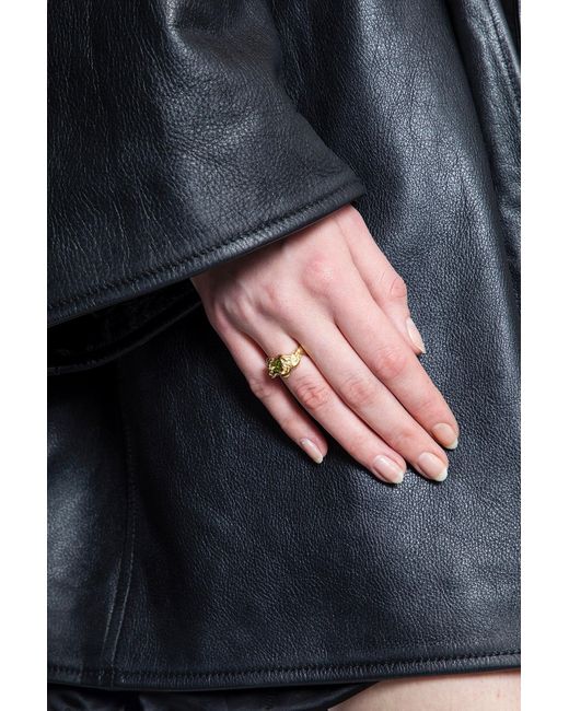 SIMUERO Metallic Ola Ring