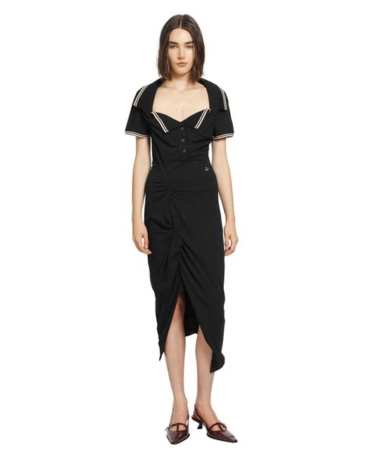 Vivienne Westwood Black Long Monday Pulling Dress