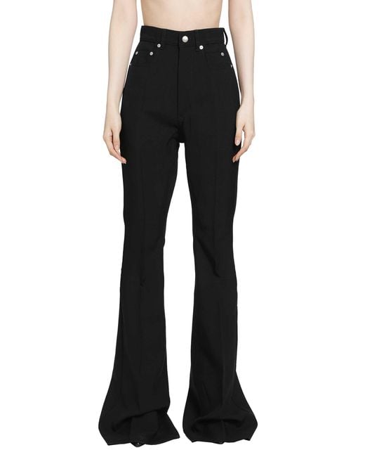 Rick Owens Black Tower Bolan Bootcut