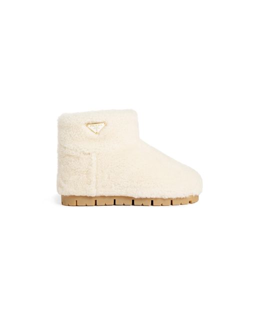 Prada White Off- Boots