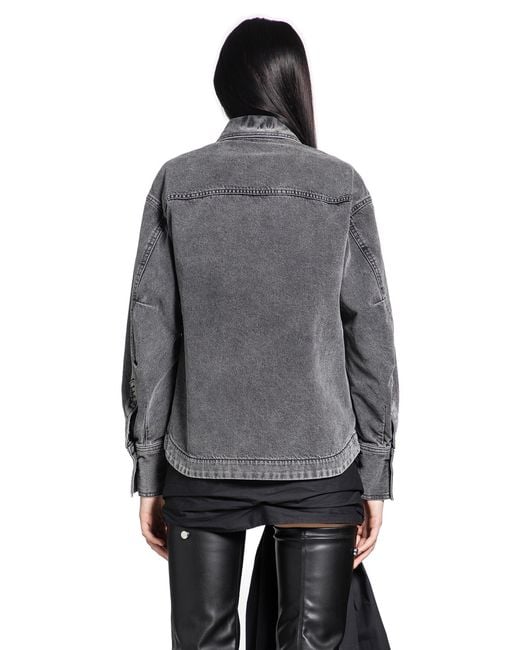 The Attico Gray Eliza Shirt