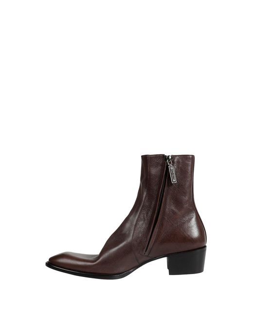 Saint Laurent Brown Stanton Ankle Boots for men