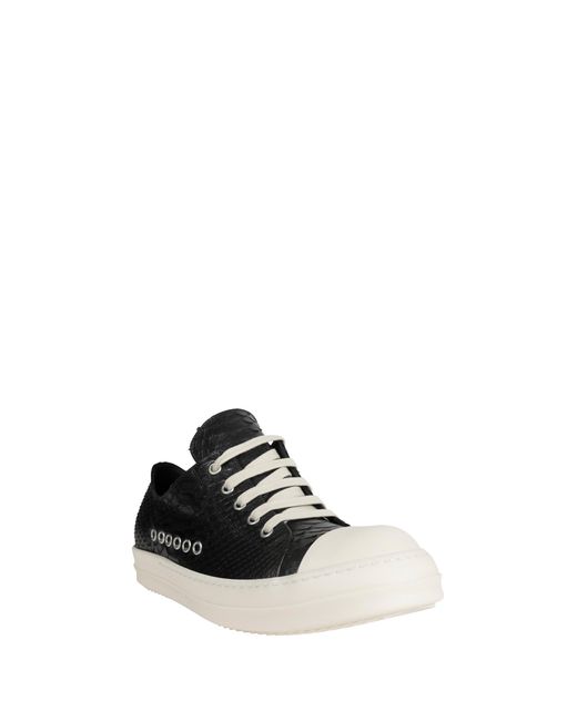 Rick Owens Black Temple Low Sneaks for men