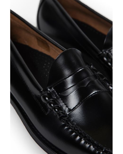 G.H.BASS Black Weejuns Larson Penny Loafers for men
