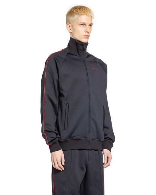 McQueen Blue Zip-Up Sweatshirt for men