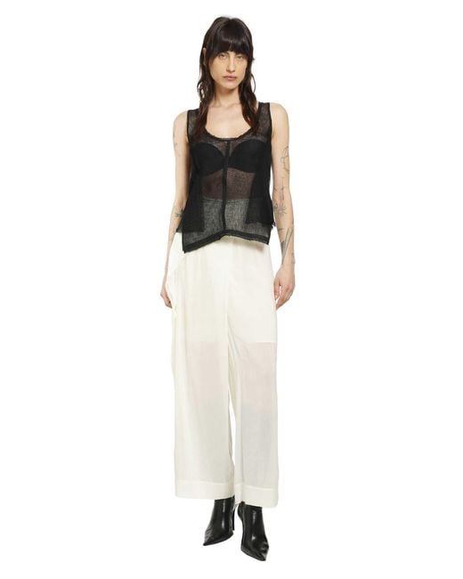 Yehuafan Black Tank Top