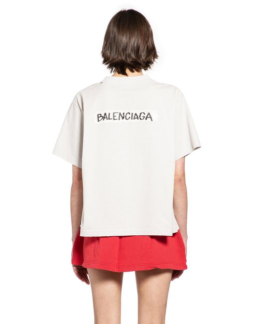 Balenciaga Red Masking Tape T-Shirt Medium Fit
