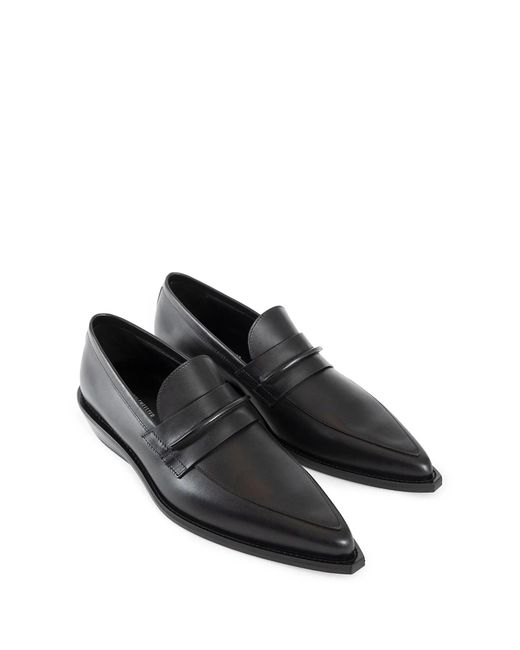Ann Demeulemeester Black Rappana Pointy Loafers