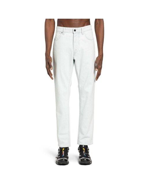 Stone Island White J100005 Extra-Bleached Jeans for men