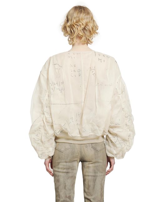 Rick Owens Natural Secchia Flight Bomber Jacket