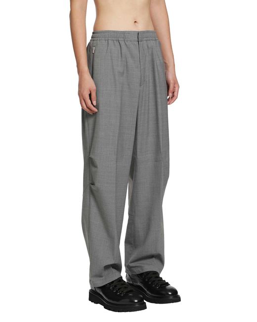 Laminar Gray Nylon Wool Trousers for men