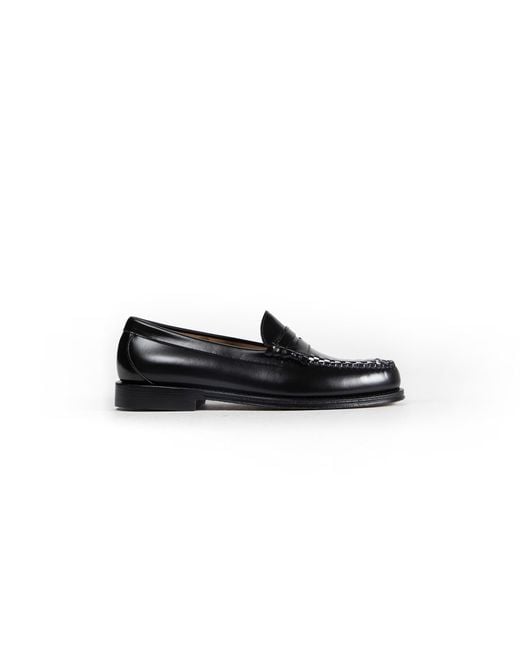 G.H.BASS Black Weejuns Larson Weave Loafers for men