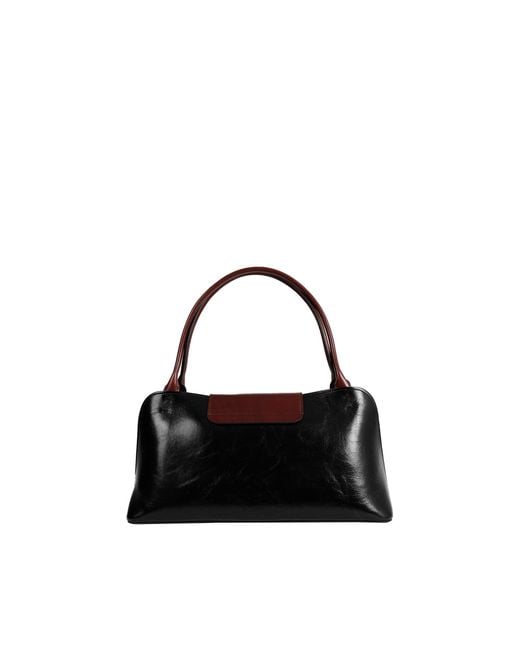 Versace Black Vivian Leather East/West Shoulder Bag