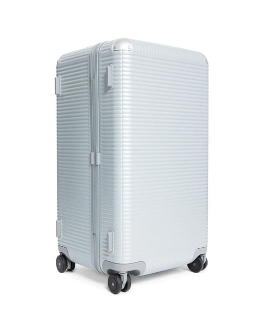 Fpm White Bank Zip Deluxe Trunk On Wheels for men