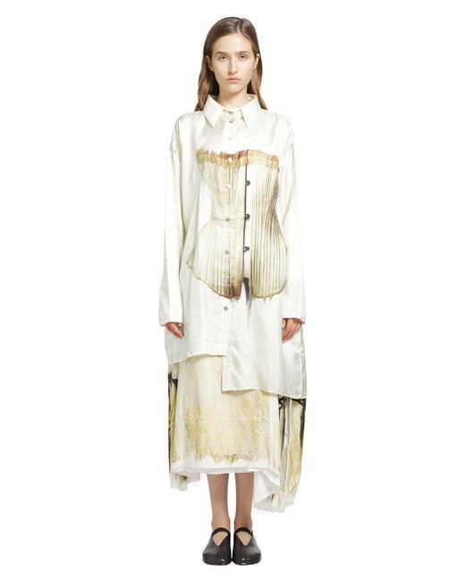 IA London Metallic Unbalanced Silk Shirt