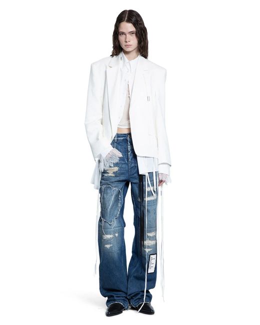 Ann Demeulemeester Blue Jeans Claire 5 Tasche Comfort