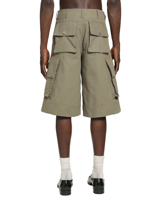 BRYAN JIMENE`Z Natural Cargo Shorts for men
