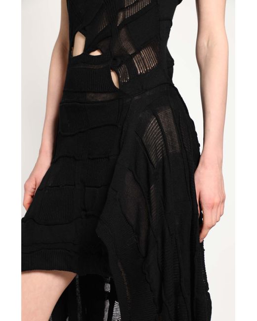 Halo Black Checked Dress