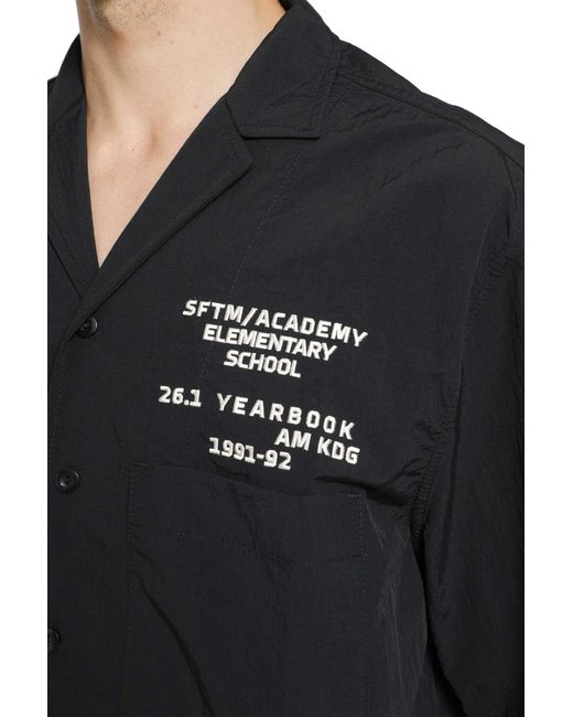 Song For The Mute Blue Sftm Academy Short Sleeve Shirt for men