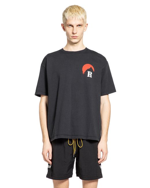 Rhude Black Moonlight Regatta Tee for men