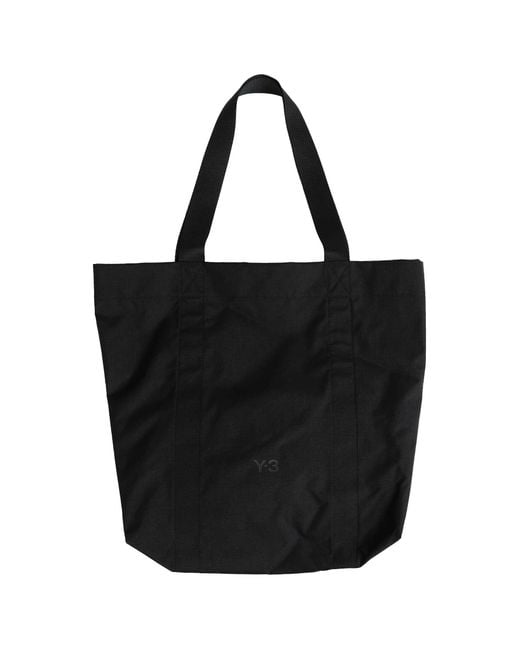Y-3 Black Tote Bag for men