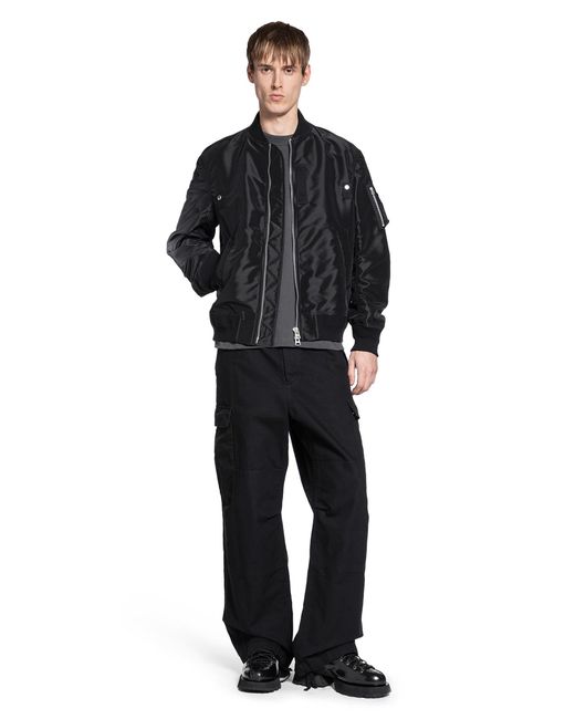 Sacai Black Nylon Twill Blopuson for men