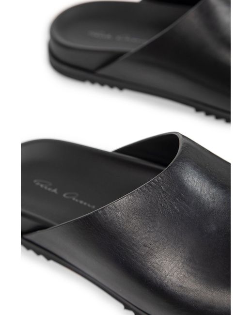 Rick Owens Black Temple Mules