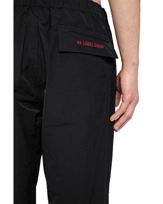 44 Label Group Black Trousers for men