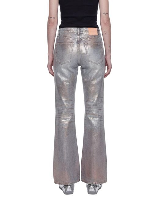 Acne Gray Fitted Glitter 2025F Jeans