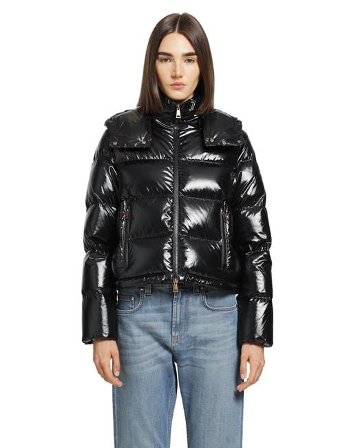 Moncler Black Niveole Short Down Jacket