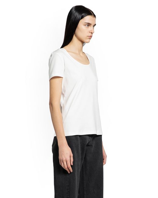 Max Mara White Cotton Jersey T-Shirt