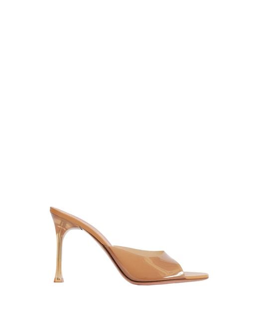 AMINA MUADDI Natural Alexa Glass Slipper 95