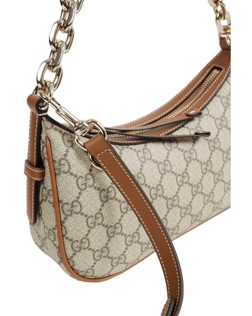 Gucci Gray Gg Emblem Small Shoulder Bag