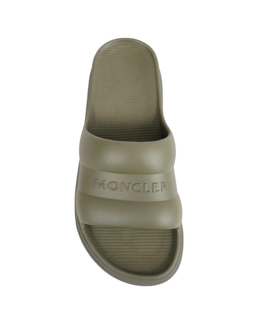 Moncler Green Altive Slides for men