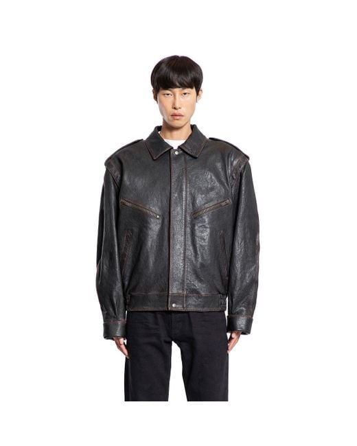 Saint Laurent Black Bomber Jacket for men