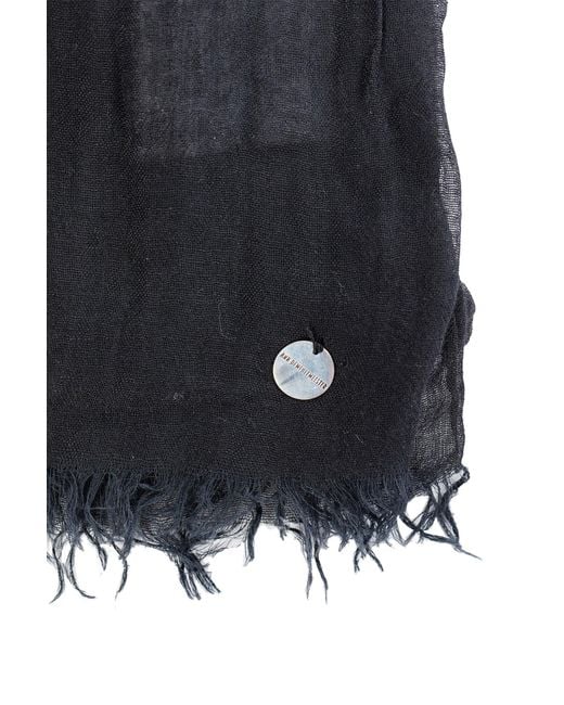 Ann Demeulemeester Gray Vesta Squared Scarf for men